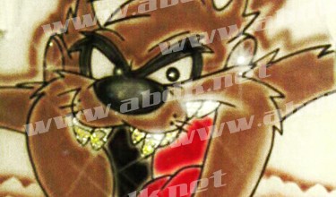 AirbrushKing.net Airbrushed T-Shirt  (Taz) With a (TBABY) Icee Grill and Rhinestones cartoon 2004