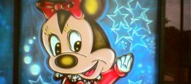 AirbrushKing Daycare Windows Minnie Mouse 2006
